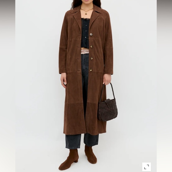 Rixo London Astraea suede coat - Picture 3 of 11
